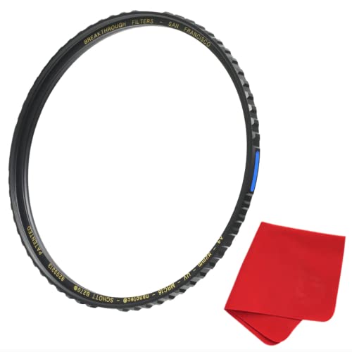 43mm X4 UV Filter for Camera Lenses - UV Protection Photography Filter with Lens Cloth - MRC16, Schott B270, Nano Coatings, Ultra-Slim, Weather-Sealed by Breakthrough Photography 43mm