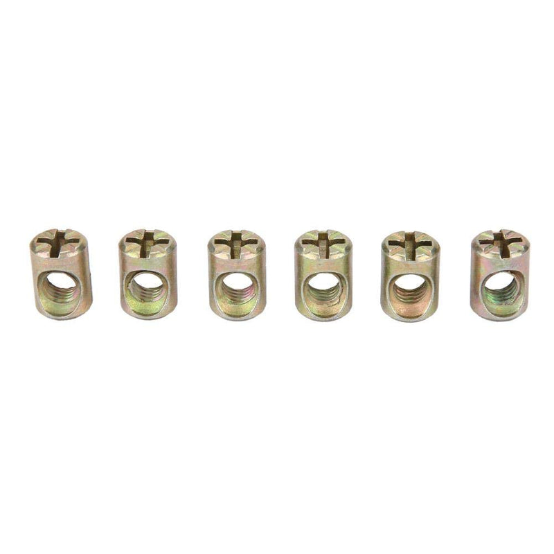[Australia - AusPower] - Furniture Barrel Nut,30pcs M6 Furniture Barrel Nut Dowel Cabinet Connectors Embedded Nuts Fasteners 