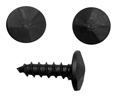 Wild West Hardware small clavos nail head with hammered effect and screw shank, pack of 50 common nails