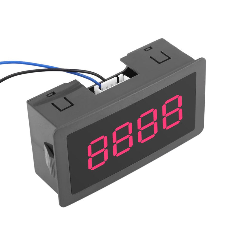 [Australia - AusPower] - FTVOGUE Auto Digital Counter DC LED Digital Display 4 Digit 0-9999 Up/Down Plus/Minus Panel Counter Meter with Cable(Red) 
