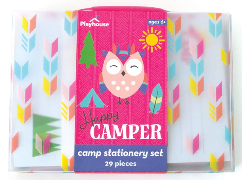 [Australia - AusPower] - Playhouse 29-piece Happy Camper Complete Letters and Notes Stationery Tote for Kids 