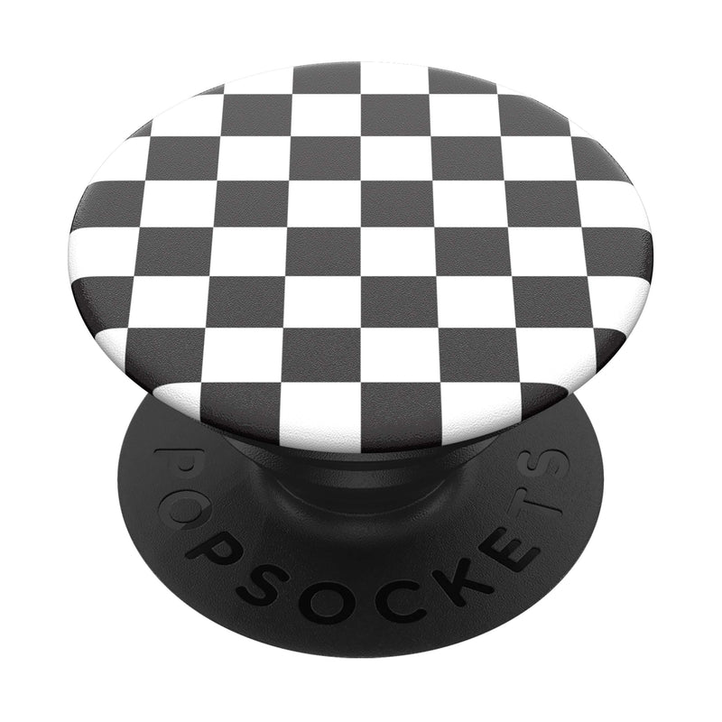 [Australia - AusPower] - PopSockets: Phone Grip with Expanding Kickstand, Pop Socket for Phone - Checker Black 