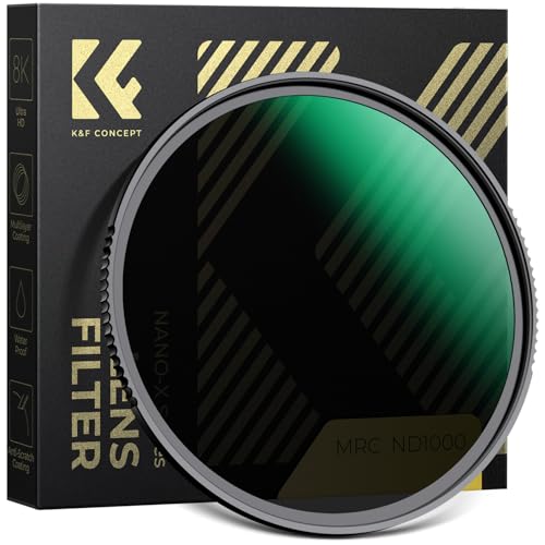 K&F CONCEPT 49mm ND1000 (10-Stop Fixed Neutral Density Filter) Lens Filter