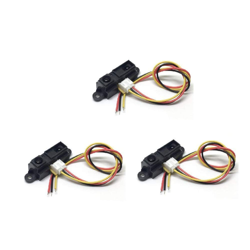 [Australia - AusPower] - 3pcs GP2Y0A21YK0F GP2Y0A21 Infrared Proximity Sensor, 1080cm Range, Digital Output, Industrial Style, Proximity Detection 