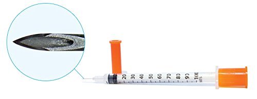 [Australia - AusPower] - EasyTouch U-100 Insulin Syringe with Needle, 31G 0.5cc 5/16-Inch (8mm), Box of 100 