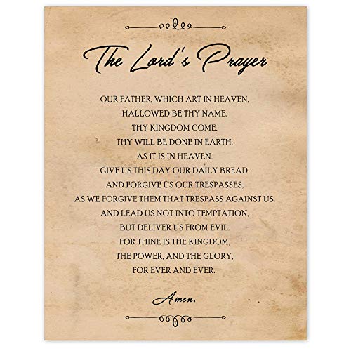 The Lords Prayer Inspirational Quote Prints, 1 (11x14) Unframed Photos