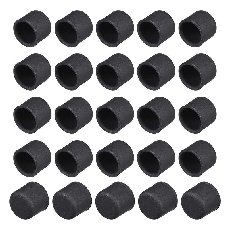[Australia - AusPower] - uxcell Silicone RCA Port Anti-Dust Stopper Cap Cover Black 20pcs 