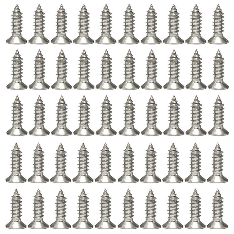 [Australia - AusPower] - #6 x 5/8" Wood Screws 304 Stainless Steel Phillips Flat Head Screws Self Tapping Screws 100 Qty. #6 x 5/8" 