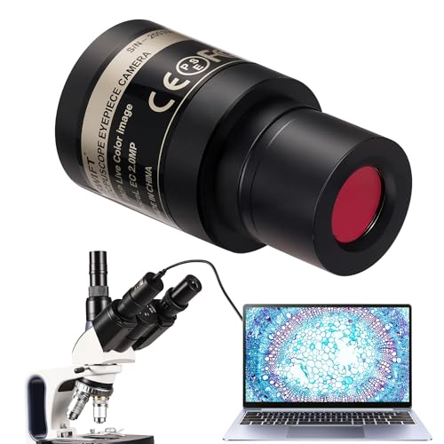 SWIFT EP2M 2-MP 1920 * 1080 Digital Eyepiece Microscope Camera, fits 23.2 mm eyepieces & Most trinocular phototubes, S-Viewer for Measuring & Annotation, Compatible with Windows 7–11 & macOS EP1