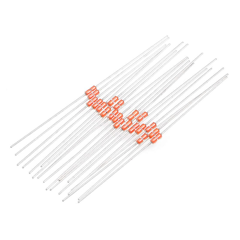 [Australia - AusPower] - uxcell 20PCS NTC Thermistors Resistors MF58 3950B 100K Ohm Glass Sealed Temperature Sensors 