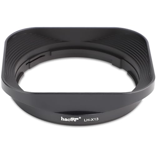Haoge LH-X13 Bayonet Square Metal Lens Hood for Fujifilm XF 18-55mm F2.8-4.0 R LM OIS Lens on Fuji Fujinon X-Pro2 X-Pro3 X-T5 X-T4 X-T30 X-T20 X-E4 X-S20 X-A20 X-E3 X-H1