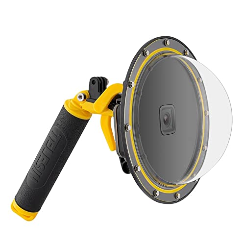 Dome Port for GoPro Hero 7 6 5 Black, Underwater Dive Camera Dome Port with Waterproof Housing Case Trigger Floating Hand Grip Waterproof 98ft/30m for Go Pro Accessories GoPro Hero 7/6/5 Black