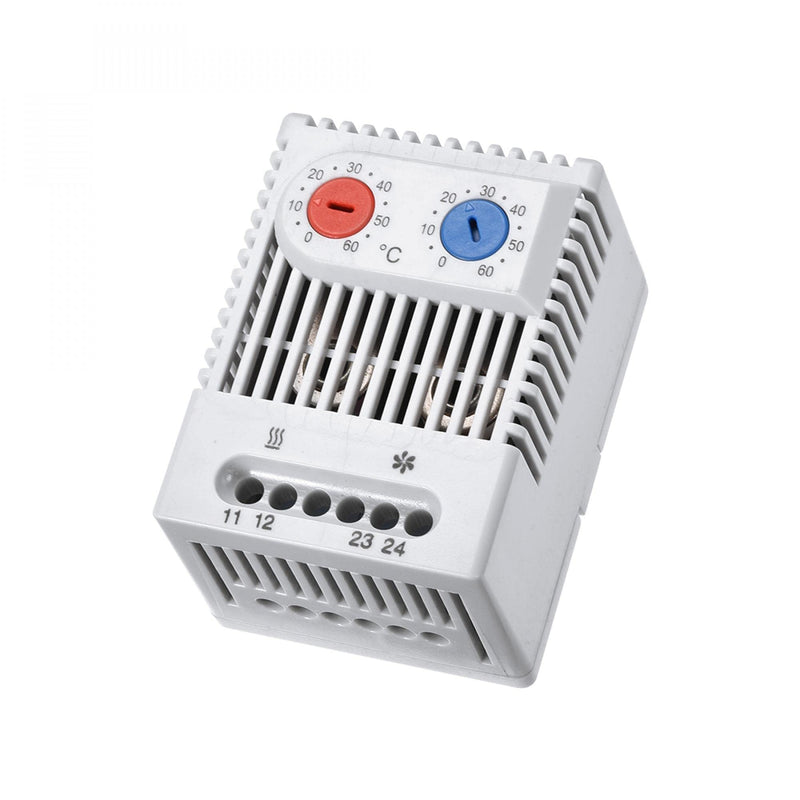 [Australia - AusPower] - uxcell Mechanical Thermostat 0-60°C Adjustable Compact N.C/N.O Temperature Controller Switch 