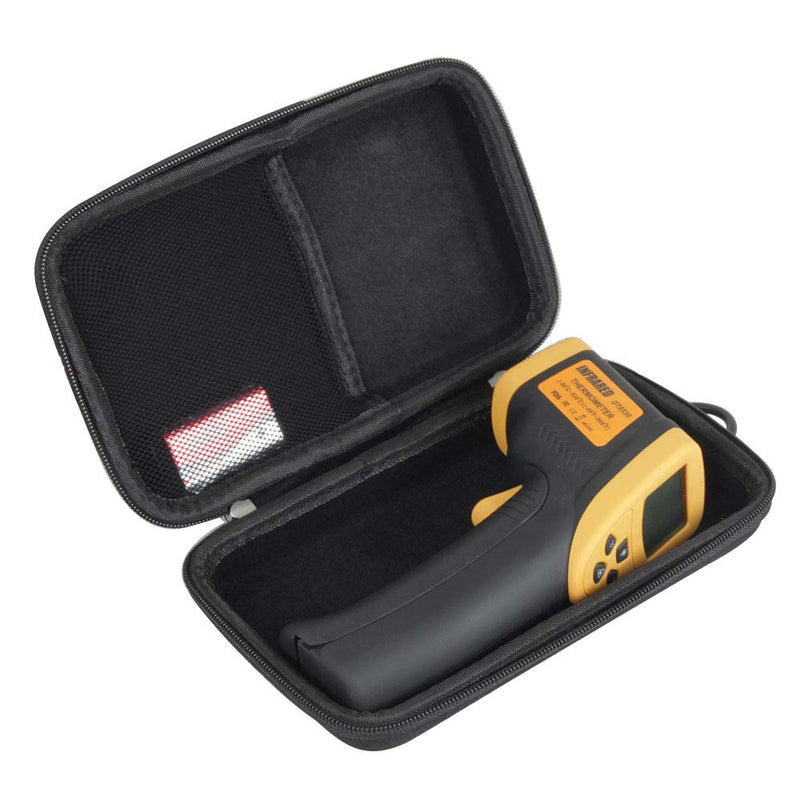 [Australia - AusPower] - Hermitshell Hard Travel Case for Etekcity Lasergrip 800 Digital Infrared Thermometer Laser Temperature Gun (Black) Black 