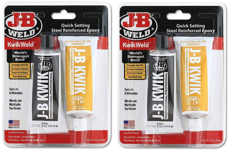 [Australia - AusPower] - J-B Weld 8271 KwikWeld Professional Size Steel Reinforced Epoxy Twin Pack - 10 oz. (2) 