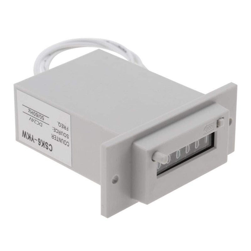 [Australia - AusPower] - DC24V Pulse Counter, CSK6-YKW 6 Digit Electromagnetic Pulse Counter (DC24V) 