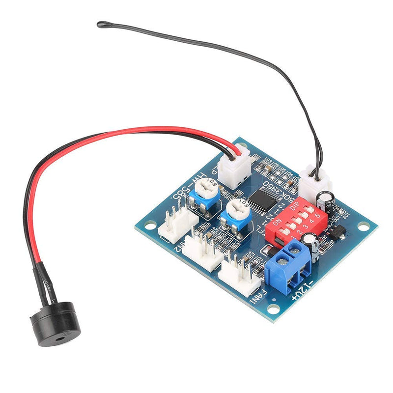 [Australia - AusPower] - Fdit DC 12V Four Wire Thermostat PWM Fan Speed Controller Governor Driver Module Temperature Relay for PC 
