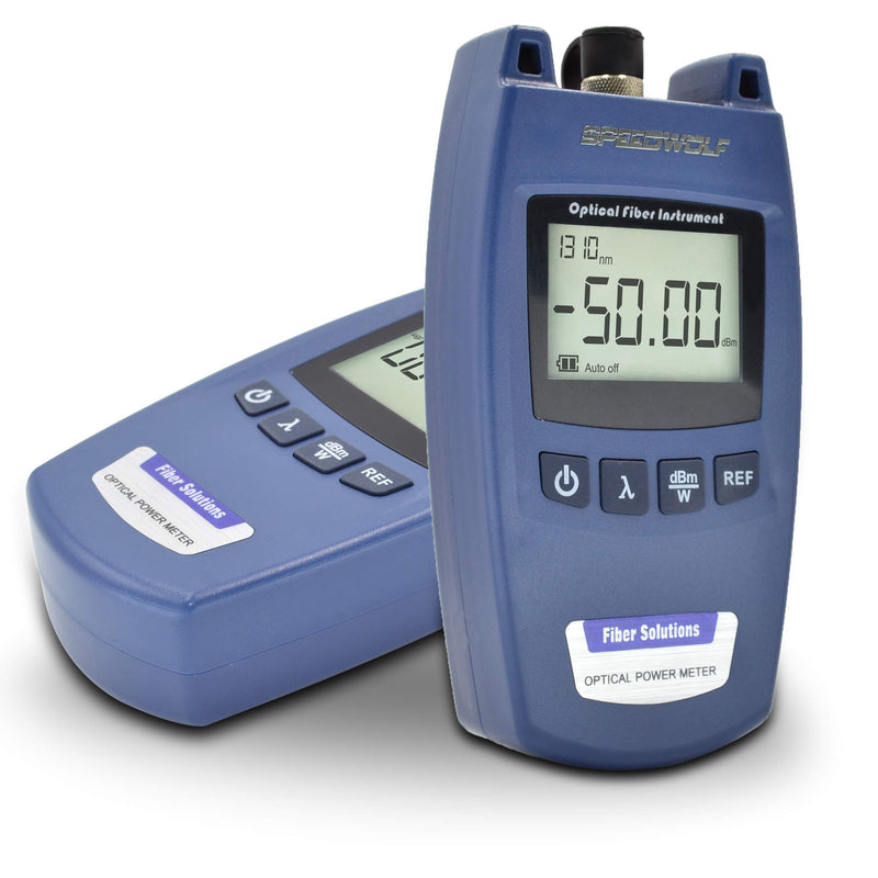 [Australia - AusPower] - SPEEDWOLF Mini Portable FTTH Fiber Optical Power Meter (-50dBm~+26dBm),Handlend Optic Fiber Cable Tester Tool with FC Adapter for CCTV CATV Engineering Maintenance 