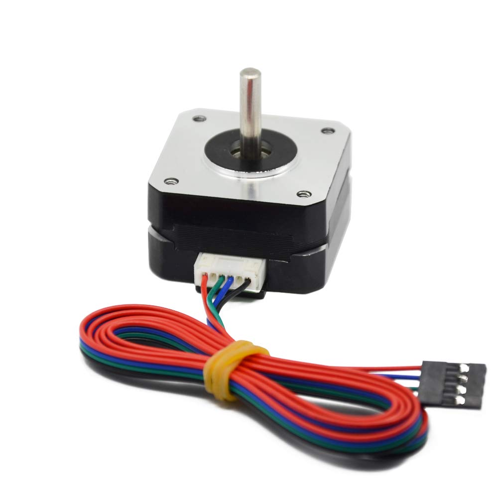 Iverntech 42 Nema 17 Stepper Motor 23mm Body for Titan Extruder 3D Printer 1.8 Stepper Angle 1.5A 2 Phase 4-Lead with 1M Cable 42-23 Motor