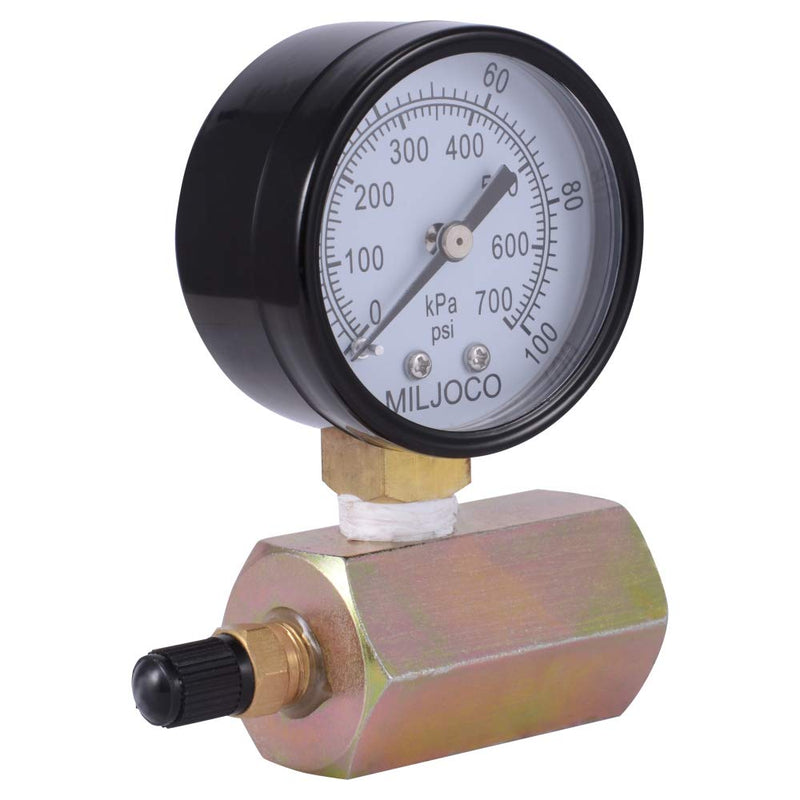 SharkBite 3/4 Inch Pressure Test Kit, 100 PSI, Push to Connect Brass Plumbing Fitting, PEX, Copper, CPVC, 25489Z