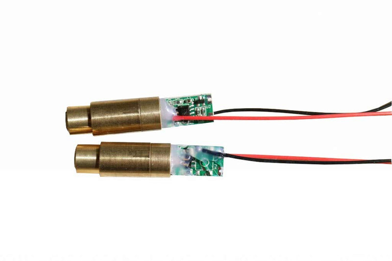[Australia - AusPower] - Qianfabeam Green Laser Modules GM532-50 (DOT Laser) Green Laser Diode Modules 2 Pack (Solder Wires) 