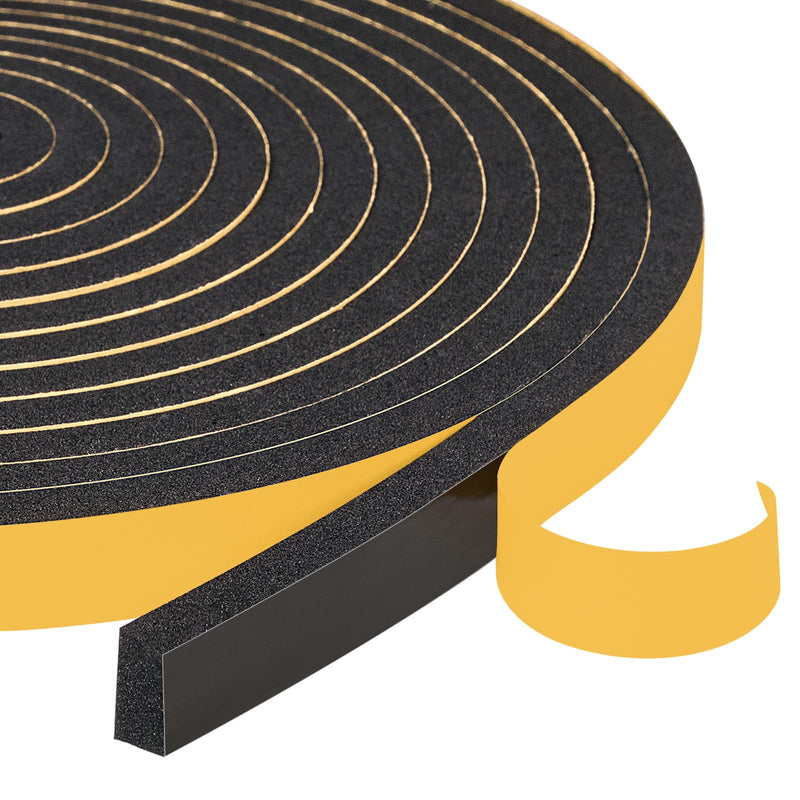 [Australia - AusPower] - Yotache Weather Stripping Door Seal Strip 1/2" x 1/4", 2 Rolls x 13Ft, New Adhesive Foam Insulation Tape for Door Frames, Windows, Total 26Ft 1/2" x 1/4" x 26' 