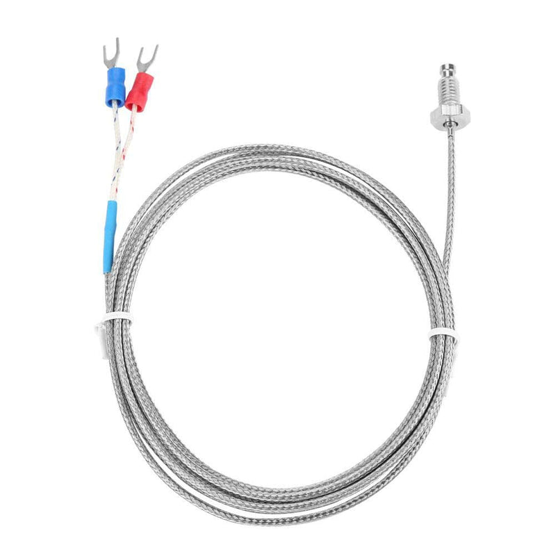 [Australia - AusPower] - Screw Probe Temperature Sensor K Type Thermocouple M6 Screw Thread Two Wire Temperature Controller 0-400℃(5M) 