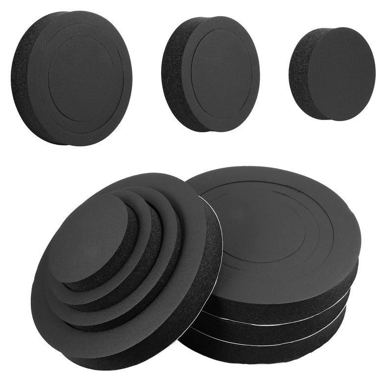 [Australia - AusPower] - RDBS 6" 6.5" 6.75" Car Speaker Foam Rings Universal Self Adhesive Speaker Fast Rings Sponge Bass Blocker Kit Waterproof High Rebound EVA Foam Speaker Enhancer Baffle（4PCS ） Three ring 