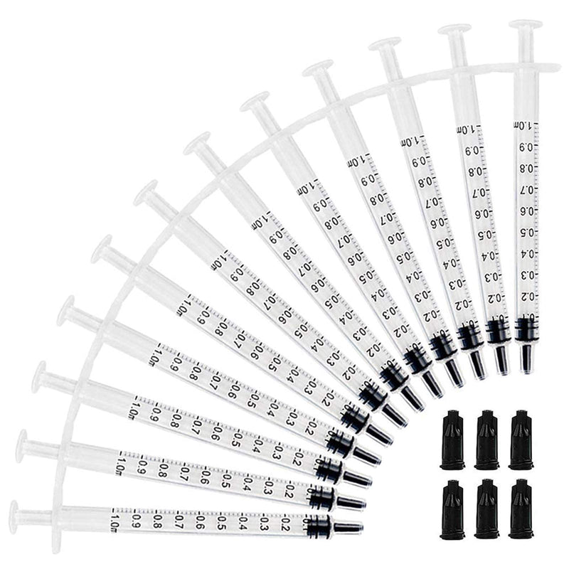 [Australia - AusPower] - DEPEPE 120pcs 1ml Luer Slip Tip Syringe with Caps, Without Needle, for Colostrum Collection,Pet Feeding and Industrial Use 