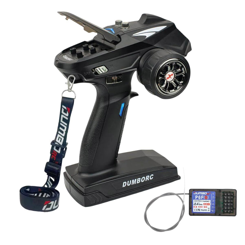 X6 6 Channel Rc Transmitter and Receiver P6FG Built-in Gyro Mixed Mode Out of Control Protection RC Controller for Remote Car/Boat/Tank