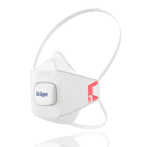 Dräger X-plore 1930 V Dust Mask, Pack of 3, FFP3 Respirator Mask with Valve, Various Sizes | FFP3 Respirator Mask with Valve - Various Sizes M/L | Pack of 10
