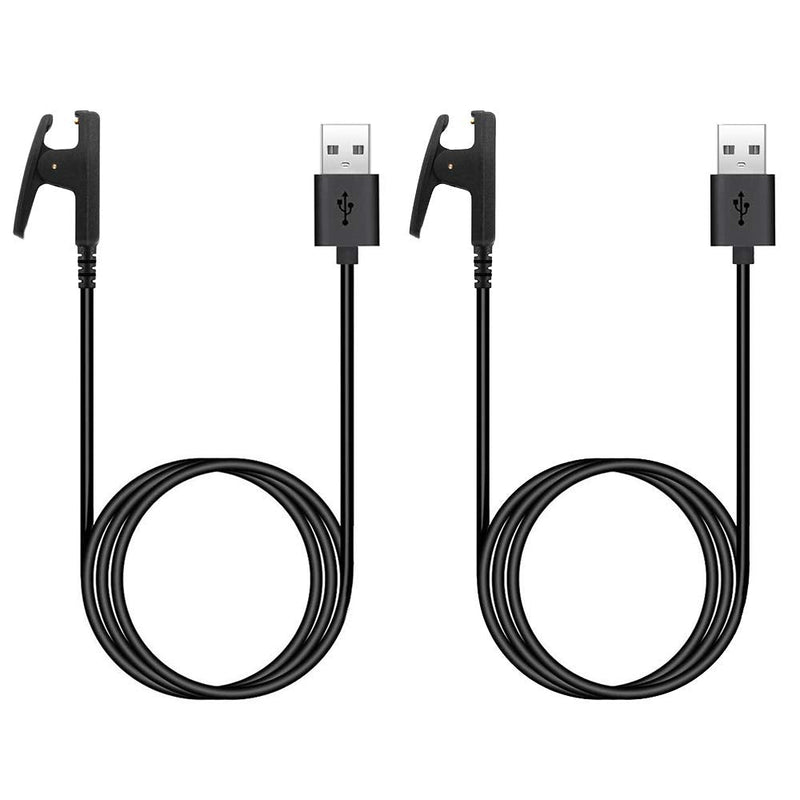 [Australia - AusPower] - Charger for Garmin Forerunner 35 230 235 630 645 735XT, Approach S20 G10, Vivomove HR, Lily, Replacement Charging Cable Clip Data Sync Cord for Garmin Smart Watch [2Pack, 3.3ft/1m] 