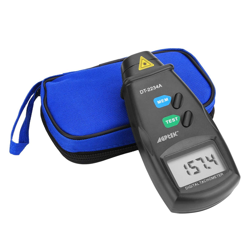 [Australia - AusPower] - FITNATE 20713A Digital Tachometer RPM Meter, Non Contact Rotation Photo, 2.5~99,999 RPM Accuracy with Batteries Included, 4 Packs of Reflective Tape, Revision Instruction 