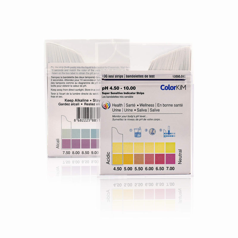 [Australia - AusPower] - pH Paper for Testing pH Balance in the Body, 4.5-10 Scale (100 Strips) 