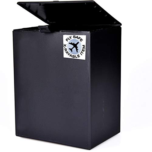Liliane Memorials Airline Safe Plastic Temporary Travel Cremation urn for Human Ashes, TSA Approved for Airplane air Travel, Full Size Adult 200 Cubic inches, Funeral urn for Mail and Plane