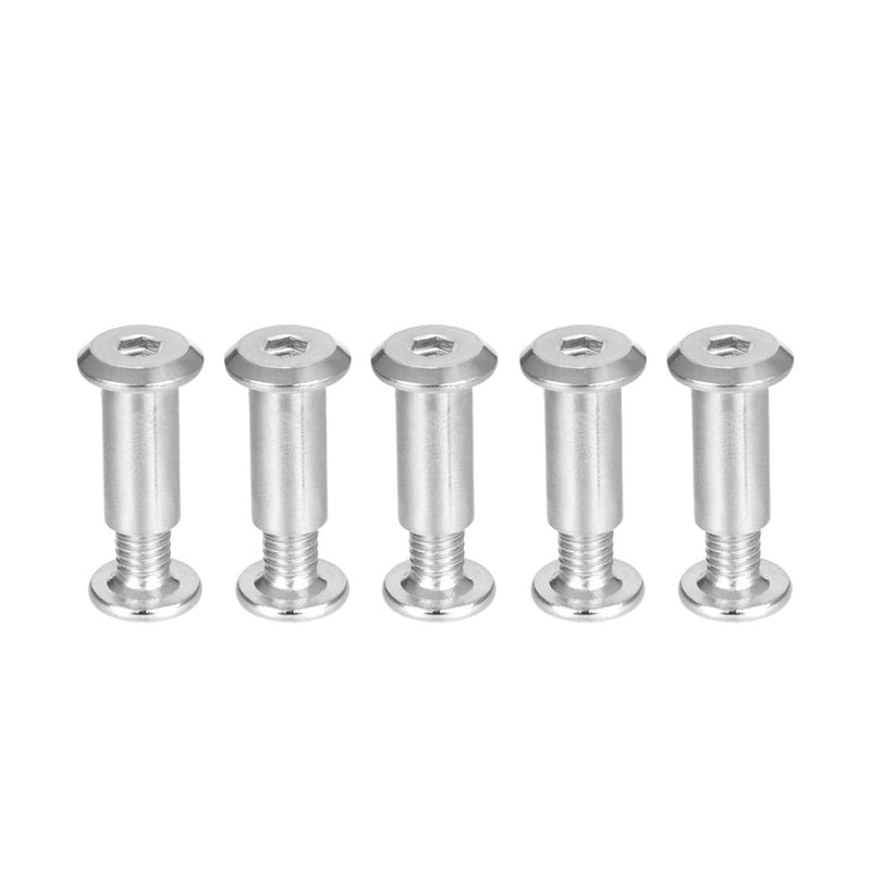 [Australia - AusPower] - uxcell Screw Post Fit for 5/16"(8mm) Hole Dia, Male M6x12mm Belt Buckle Binding Bolts Leather Fastener Stainless Steel 5 Sets 