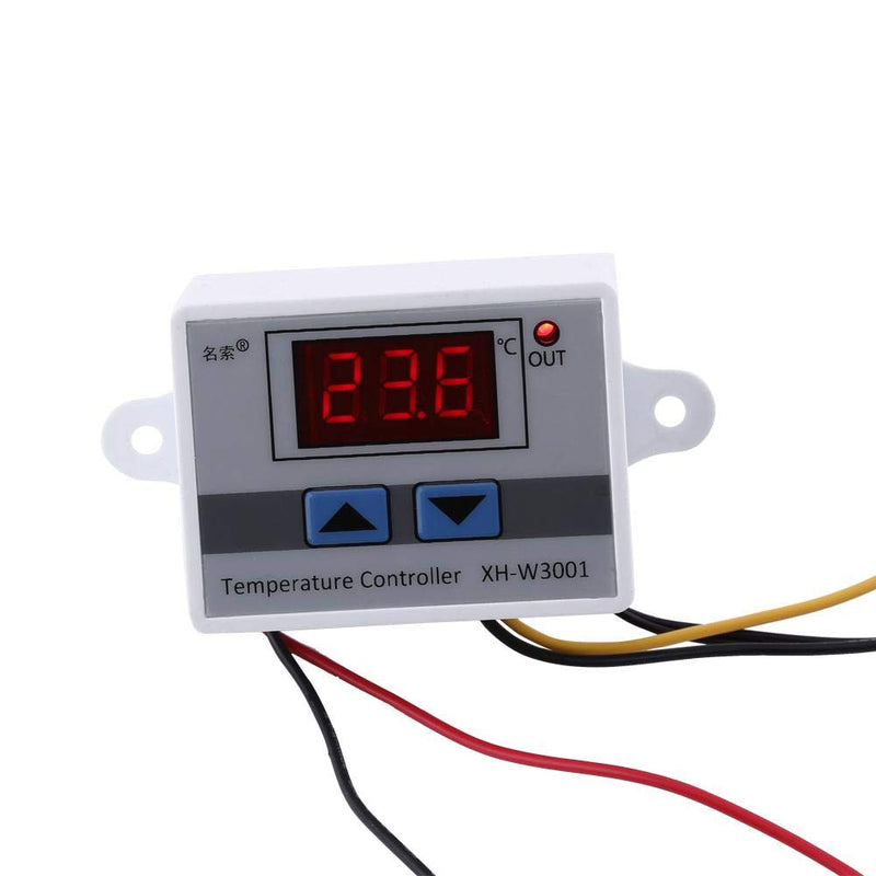 [Australia - AusPower] - Digital Temperature Controller, High Power 120W DC12V Temperature Control Switch, 10A Thermostat Controller with Probe, -50 to 110°C, for RV, Car, Industrial, Lab, and Home Use 