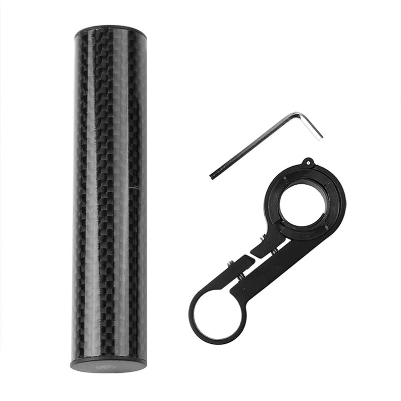 Bike Handlebar Extender, Aluminum Alloy and Carbon Fiber Construction, Bicycle Handlebar Extension 4 Inch Length for Cyclists, Commuters, Mountain Bikers, Road Riders