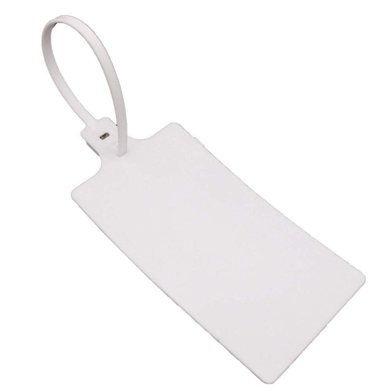 Plastic Seals Shipping Tags Logistics Use Big Sign Tie Large Label Tie, 255 mm Total Length, Package of 100 pcs (White) White