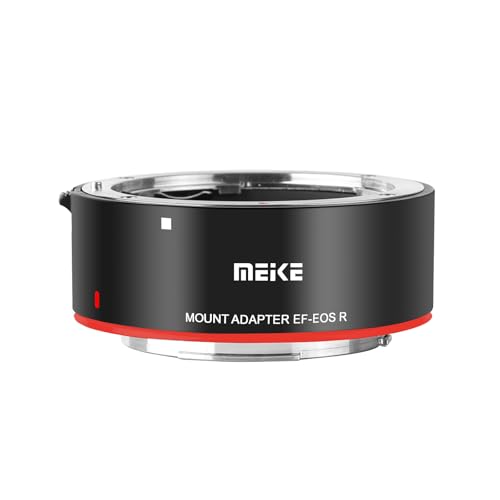 Meike Metal Lens Adapter EF-EOSR Auto-Focus Mount Converter for Canon EF/EF-S Lens to EOS-R EOS-RP R5 R6 R7 R10 C70 and RED Komodo Cameras MK-EFTR-A