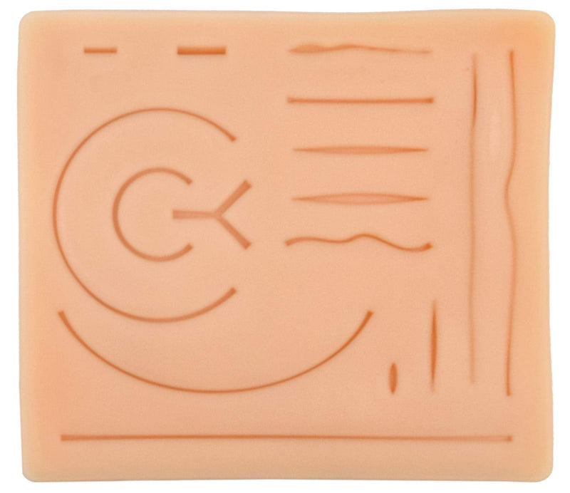 [Australia - AusPower] - EISCO Practice Suture Pad - Premium, Life-Like Plastic Suture Pad with Common Cuts & Lacerations - Designed by Physicians 