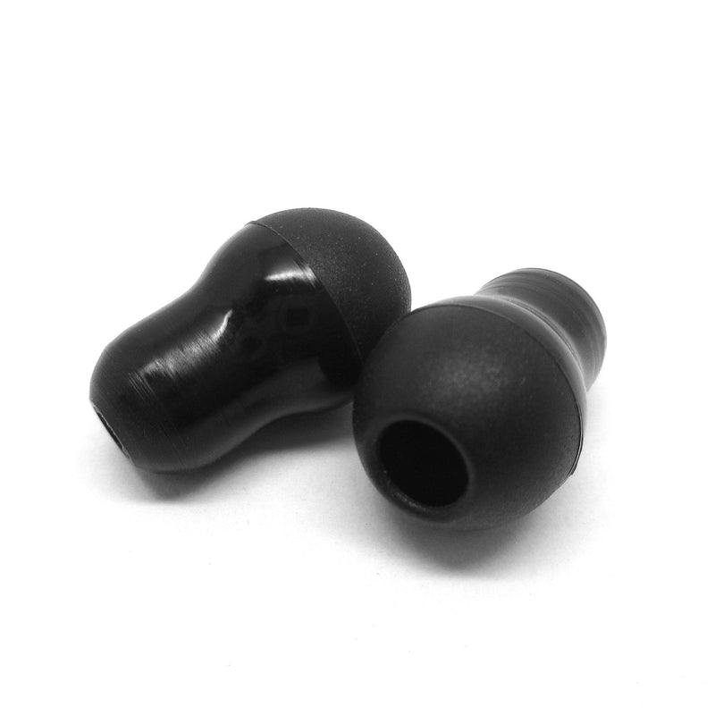 [Australia - AusPower] - LUFOX 2 Pair Black Color Silicone Ear Tips Earbud Replacement for Littmann Stethoscope ¡­ 2pair 