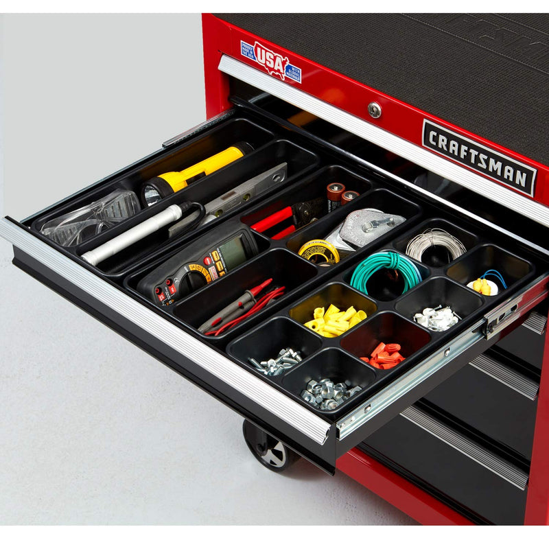 CRAFTSMAN Tool Organizer, 3-Piece 14-Compartment Drawer Set (CMST98018) 7.3 x 5.4 x 16.1 inches