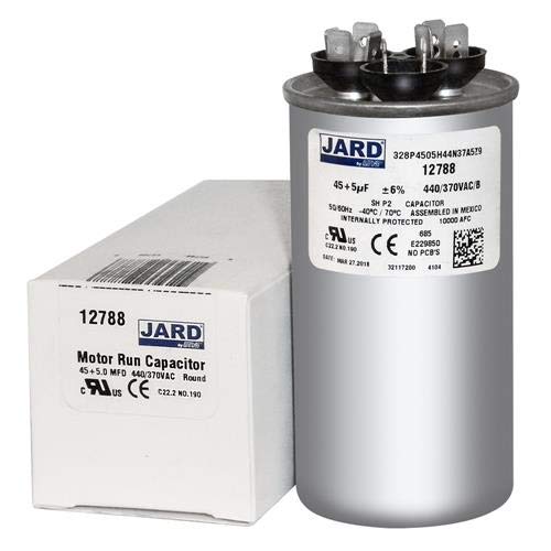 [Australia - AusPower] - 45 + 5 x 370/440 VAC Round Dual Run Capacitor by JARD # 12788 