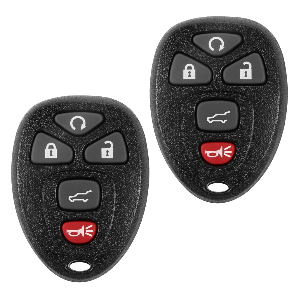 [Australia - AusPower] - Key Fob, Keyless Entry Remote Start Control Replacement Fits for GMC Acadia 2007-2016 Yukon XL/Chevy Suburban Tahoe Traverse/Cadillac Escalade SRX/Buick Enclave FCC ID: OUC60270, OUC60221, 15913415 5 Button 
