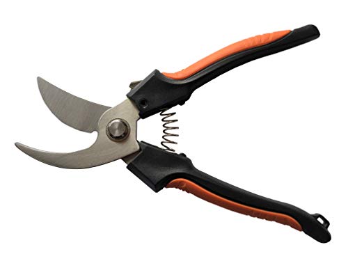 sky-w 8-inch bypass pruner hand scissors for garden, flower pruning, and trimming tasks