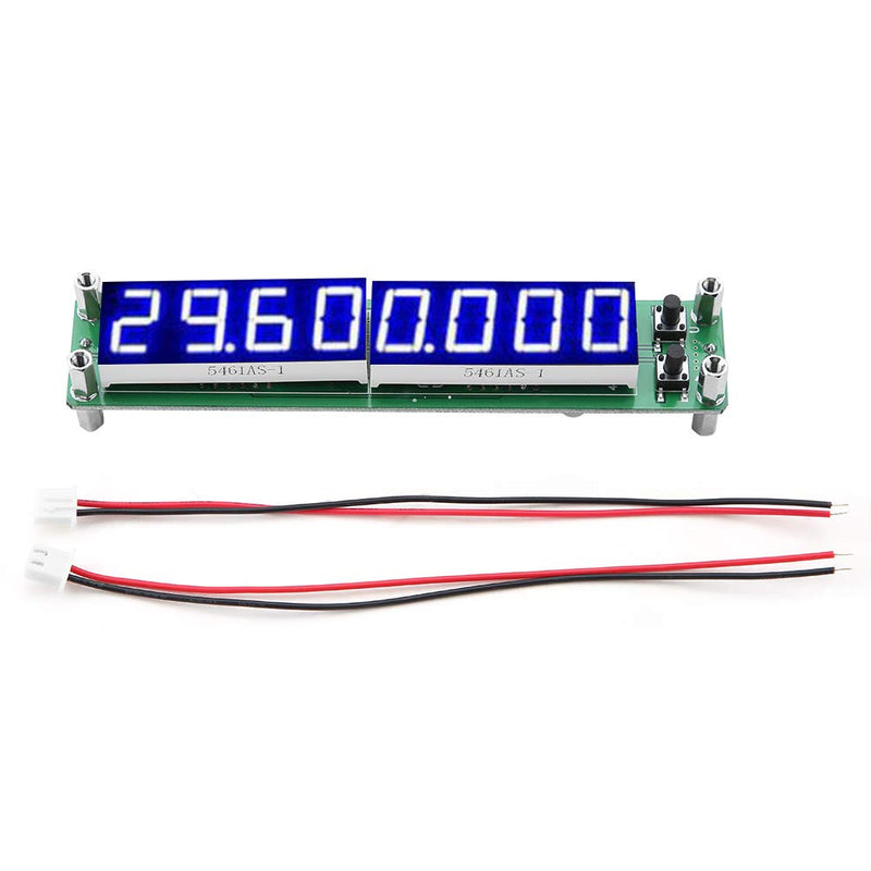 Frequency Measuring PLJ-8LED-H HF Frequency Counter Cymometer Tester Module 0.1 ~ 1000 MHz, 125.5 mm x 25.5 mm x 21.5 mm (Backlight Font Blue) Backlight font blue