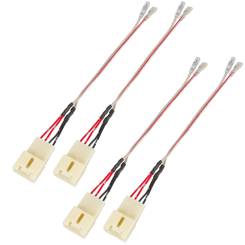 [Australia - AusPower] - RED WOLF Front Rear Door Speaker Wiring Harness Adapter Connector Plug Replacement for Ford Focus Fusion Explorer Edge 2013-2021, Mazda 3 6 CX5 2011-2020 for Aftermarket Speaker Install 4PCS 
