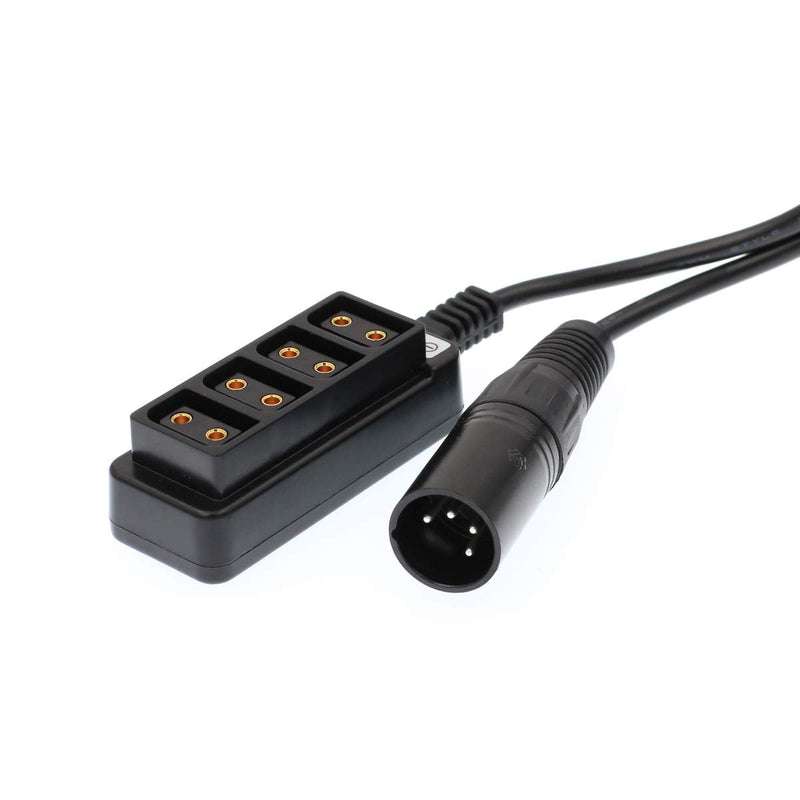 [Australia - AusPower] - DRRI 4Pin XLR to 4 Port Dtap Female Hub Cable for Anton Bauer Battery/RED ARRI Camera 4port-4XLR 