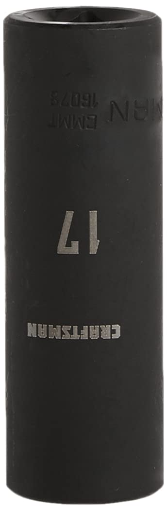 [Australia - AusPower] - CRAFTSMAN Deep Impact Socket, Metric, 1/2-Inch Drive, 17mm (CMMT16078) 17 MM 